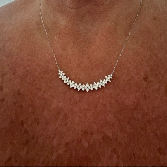 Kay Jewelers 14K white gold 2 carat Diamond Necklace. - Picture 1 of 4